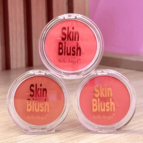 BLUSH SKIN COMPACTO 6 TONS EFEITO AVELUDADO E NATURAL NA PELE - BELLE ANGEL