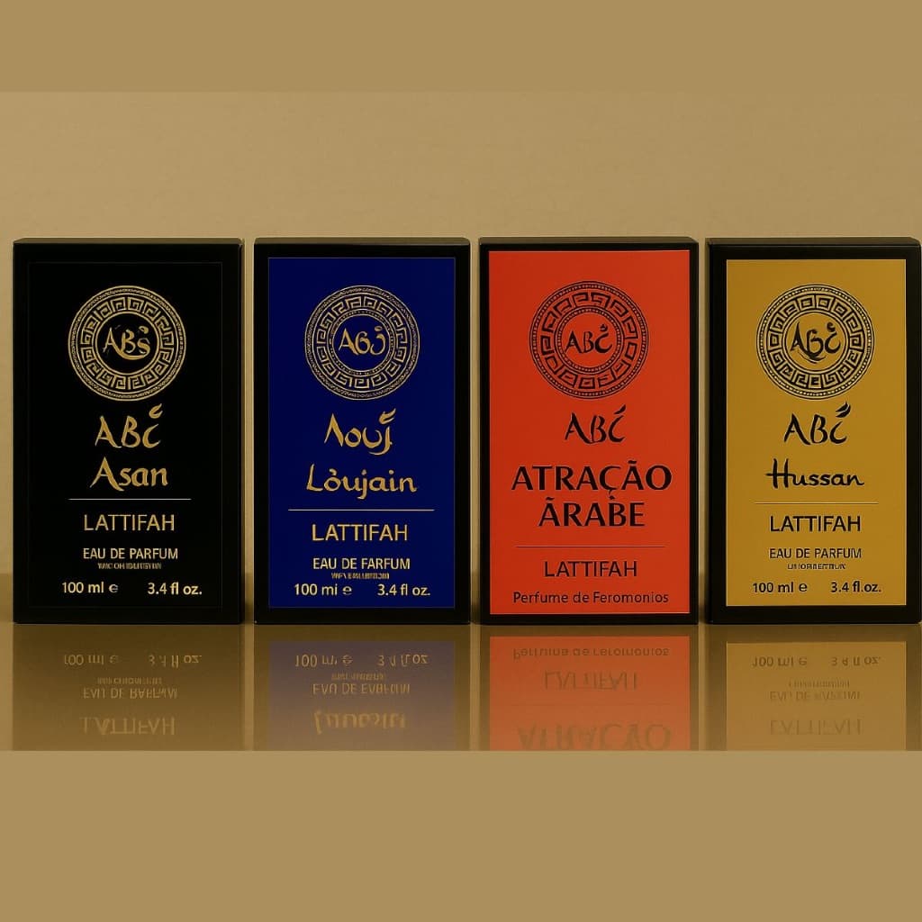 kit 04 perfumes árabes masculino amadeirado 100 ml importado original