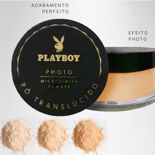 Pó Translúcido Photo Microfinish Powder Playboy Fininho + Toque Aveludado - Escolha sua Cor!