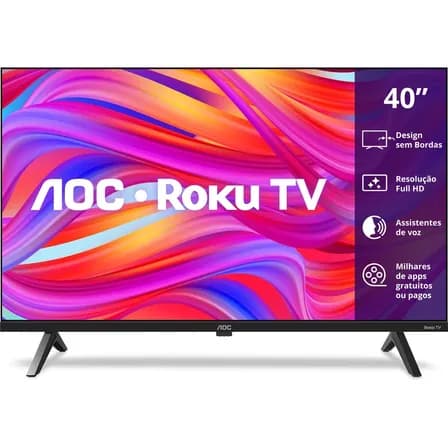 Smart TV 40S5045/78G Série 5045 Full HD 40" Roku AOC Bivolt