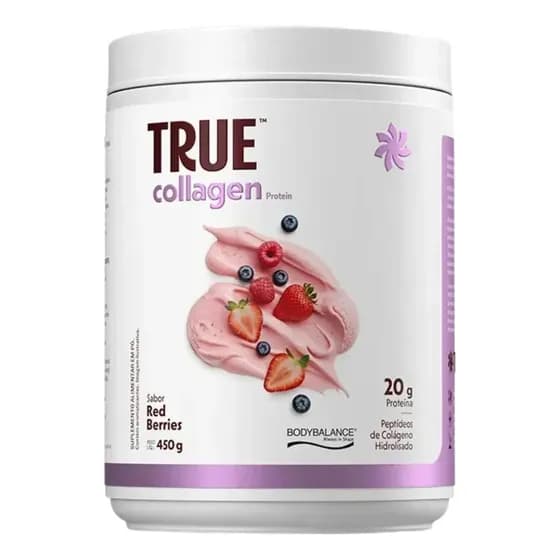 Collagen Protein Bodybalance Red Berries 450g True Source Frutas Vermelhas