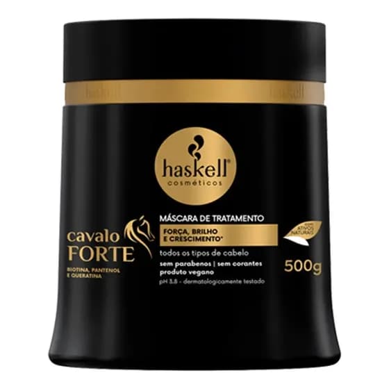 Mascara Capilar Hidratante Cavalo Forte 500g Haskell | Força, Brilho e Crescimento