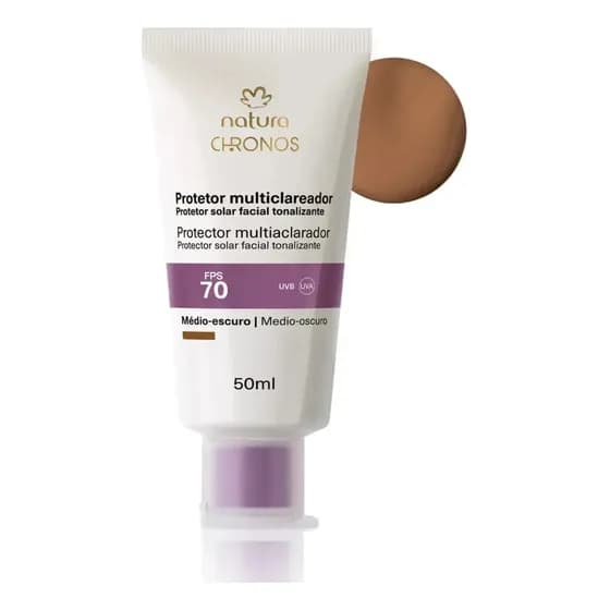 Protetor Clareador FPS 70 Chronos Natura Médio Escuro