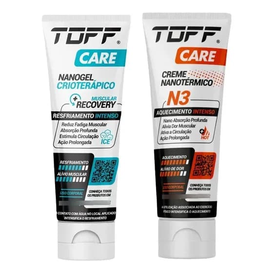 Kit Creme Para Alívio Muscular Toff N3 E Nanogel