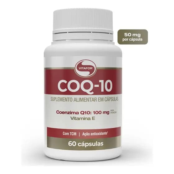 Coenzima Q10 100mg 60 Cápsulas Vitafor Sem Sabor