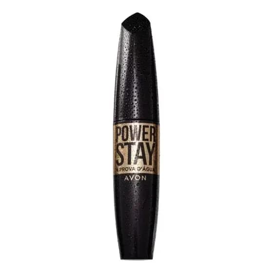 Máscara Para Cílios Avon Power Stay À Prova D'água 10ml Cor Preto