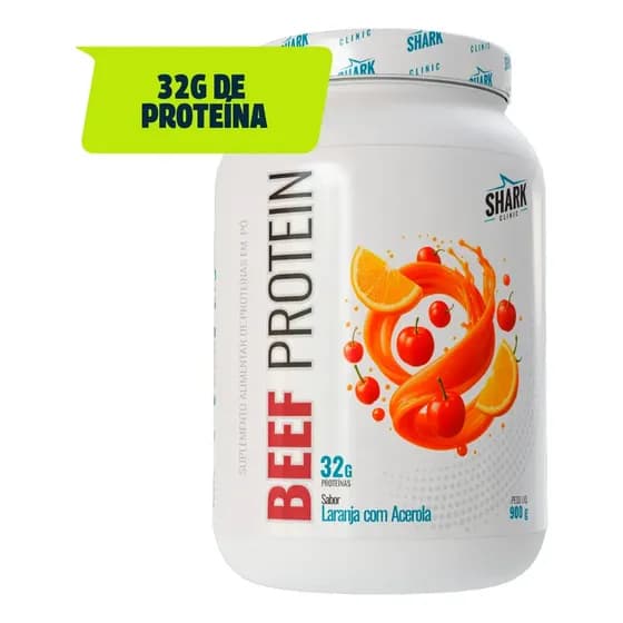 Beef Protein Zero Lactose da Shark Pro Sabor Laranja com Acerola 900g