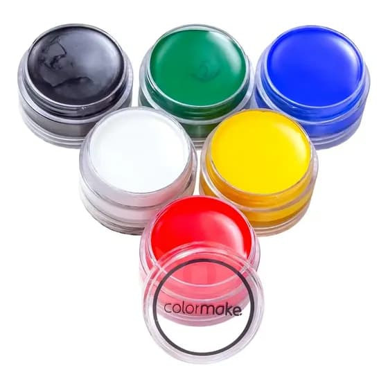 Tinta Facial Cremosa Maquiagem Artística Color Make 6 Cores