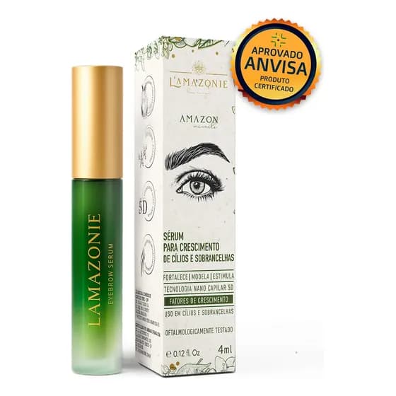 Sérum L'Amazonie Skincare Crescimento Cílios Sobrancelhas 4mL